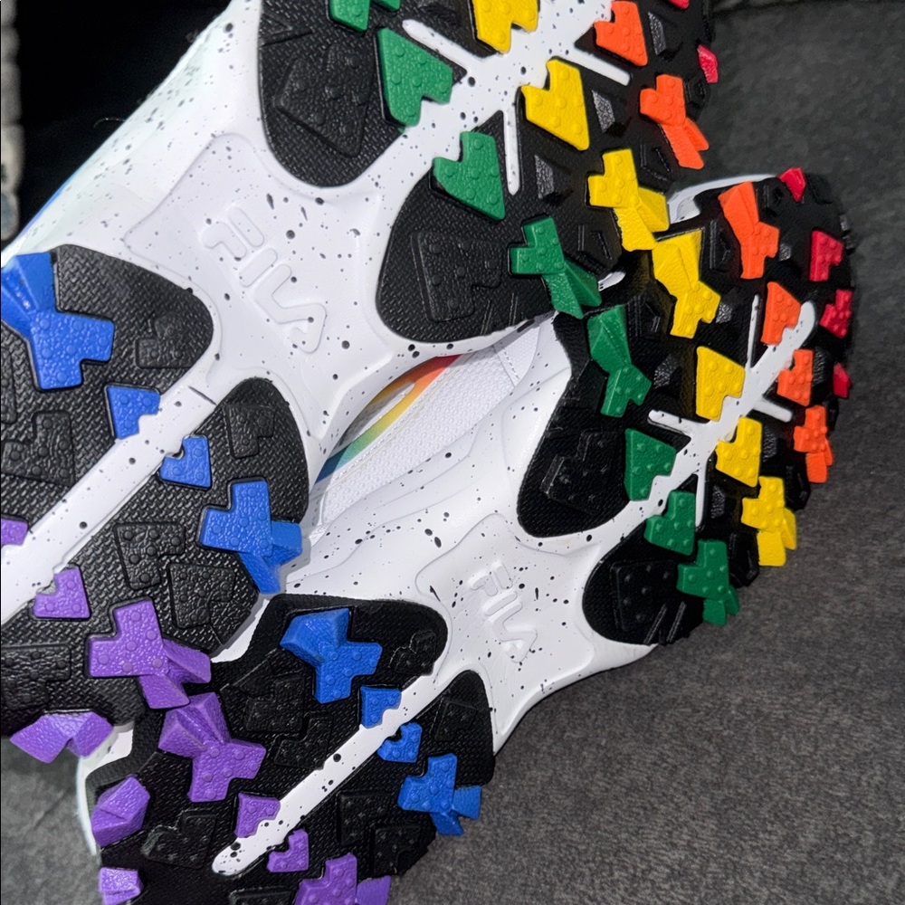 Fila White Sneakers with Multicolor Details - Picture 3 of 5